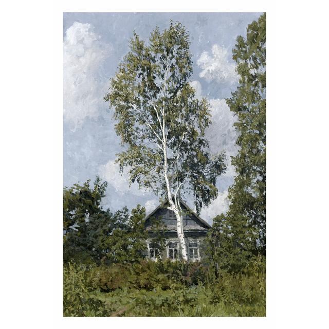 On FAP Birch Tree Near Dwelling - Wrapped Canvas Art Prints Union Rustic Size: 46cm H x 30cm W x 3.8cm D on Productcaster.