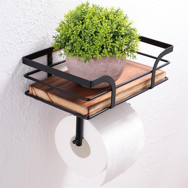 Wood Paper Towel Holder Williston Forge on Productcaster.