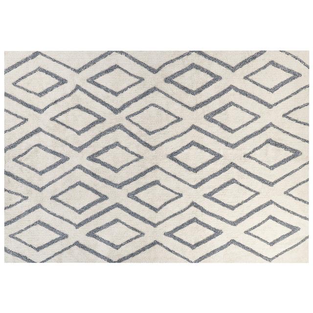 Ryebrook Geometric Hand Woven 160cm X 230cm Grey/Beige Area Rug Gracie Oaks on Productcaster.