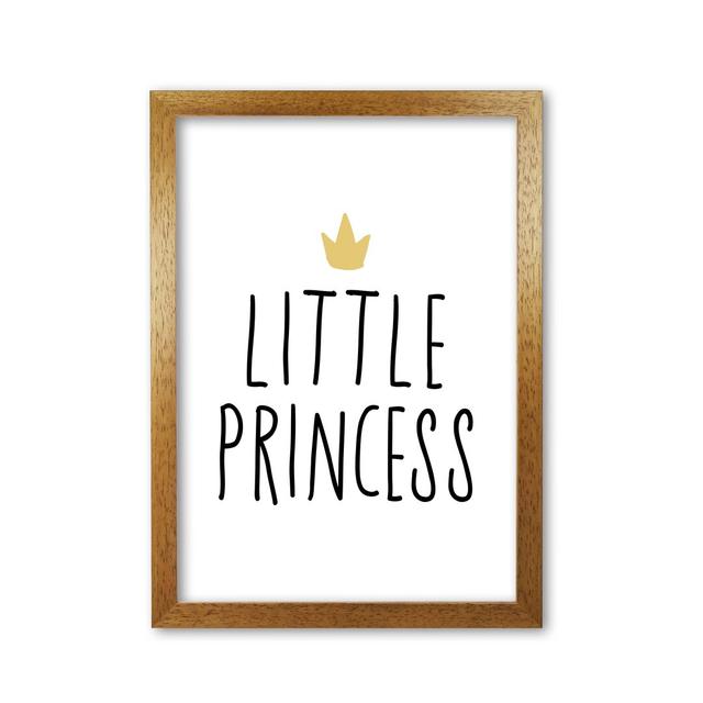 Little Princess - Print East Urban Home Format: Honey Oak Frame, Size: 42 cm H x 30 cm W x 5 cm D on Productcaster.