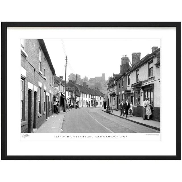 'Kinver, High Street and Parish Church C1955' - Picture Frame Photograph Print on Paper The Francis Frith Collection Size: 28cm H x 36cm W x 2.3cm D on Productcaster.