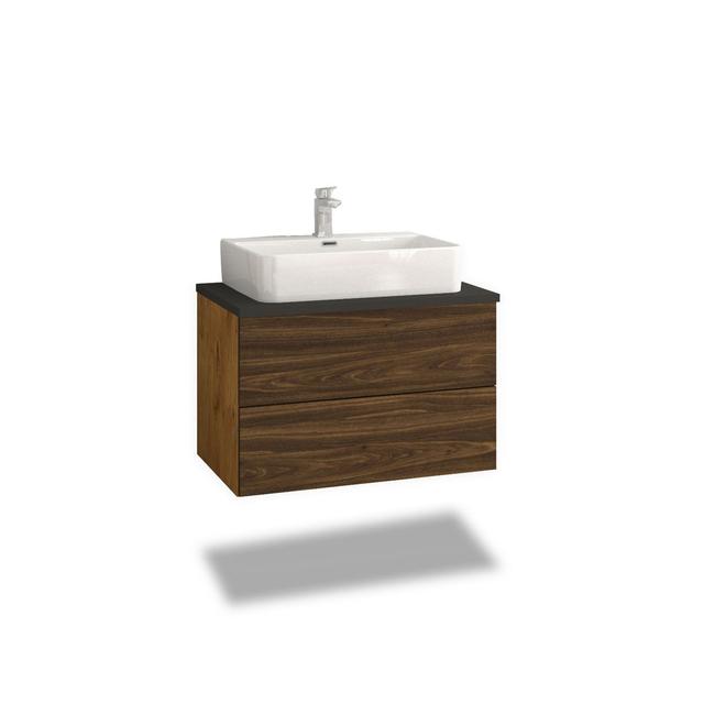 Vallee Bathroom Furniture Suite Brayden Studio Furniture Finish: Oak/Oak -bourbon/Anthracite on Productcaster.