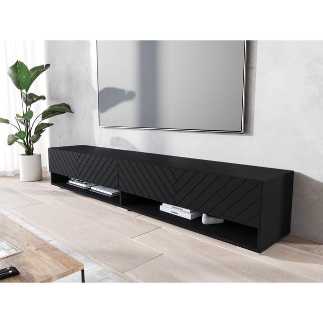 Cyron TV Stand Latitude Run Overall Entertainment Center Width - Side to Side: 180cm W on Productcaster.