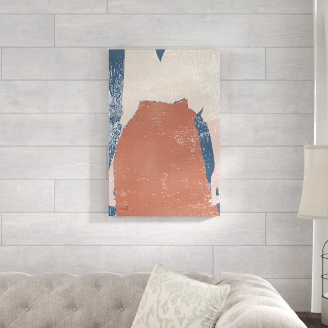 Casual IV by Moira Hershey - Wrapped Canvas Graphic Art Print Blue Elephant Size: 76cm H x 51cm W on Productcaster.