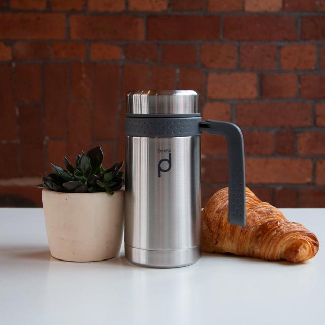 Travel Mug Pioneer Colour: Stainless Steel on Productcaster.