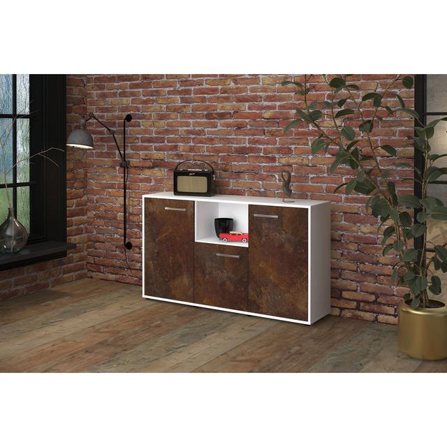 Bardha TV Stand for TVs up to 60" Brayden Studio Colour: Rust/White on Productcaster.