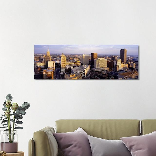 Downtown Skyline, Buffalo, Erie County, New York, USA Ebern Designs Size: 40.64cm H x 121.92cm W x 1.91cm D on Productcaster.