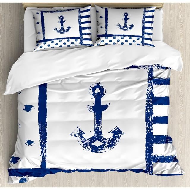 Darion No Pattern Duvet Cover Set with Pillowcases Breakwater Bay Size: Double - 2 Standard Pillowcases on Productcaster.