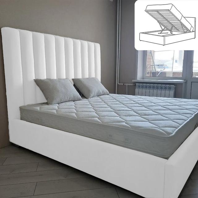 Rigoberto Bed Brayden Studio Colour: White, Size: Kingsize (5') on Productcaster.