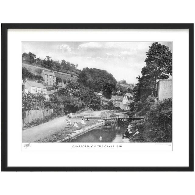 'Chalford, on the Canal 1910' by Francis Frith - Picture Frame Photograph Print on Paper The Francis Frith Collection Size: 60cm H x 80cm W x 2.3cm D on Productcaster.