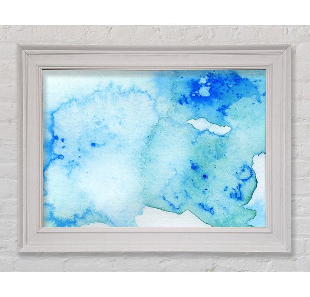 Blue Smoke Framed Print Ivy Bronx Size: 42cm H x 59.7cm W on Productcaster.