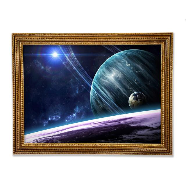 Stunning Planets In The Solar System - Single Picture Frame Art Prints Bright Star Size: 29.7cm H x 42cm W x 3cm D on Productcaster.