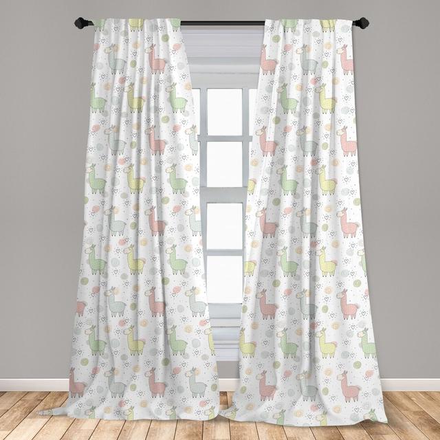 Vorhang-Set Brittanylee mit Stangendurchzug, halbtransparent (Set of 2) East Urban Home Vorhanggröße: 75 cm B x 245 cm L on Productcaster.