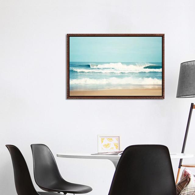 Salty Sea Air Highland Dunes Size: 66.04cm H x 101.6cm W x 3.81cm D, Format: Brown Framed on Productcaster.