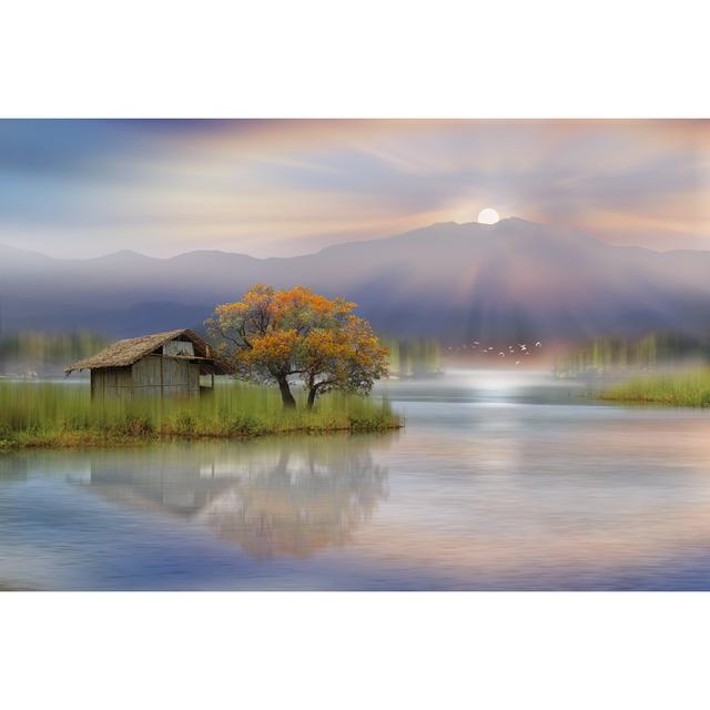 Mable Morning on the Lake by Muhammad Idrus Arsyad - Wrapped Canvas Photograph Alpen Home Size: 61cm H x 91cm W x 3.8cm D on Productcaster.