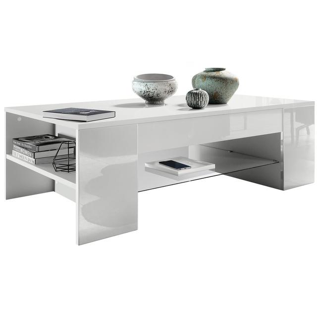 Mazzone Coffee Table with Storage Zipcode Design Colour (Frame): White on Productcaster.