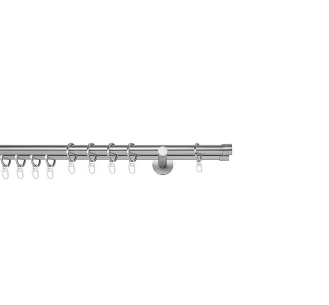 Curtain Rod mydeco Size: 2cm H x 380cm W x 12cm D, Finish: Stainless Steel on Productcaster.