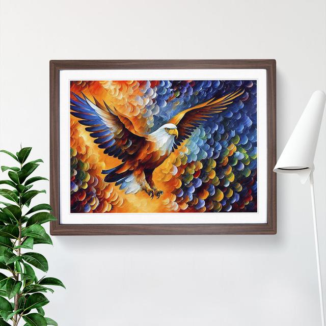 Eagle Bird Vol.1 Abstract - Single Picture Frame Print 17 Stories Frame Colour: Walnut Framed, Size: 34cm H x 46cm W x 2cm D on Productcaster.