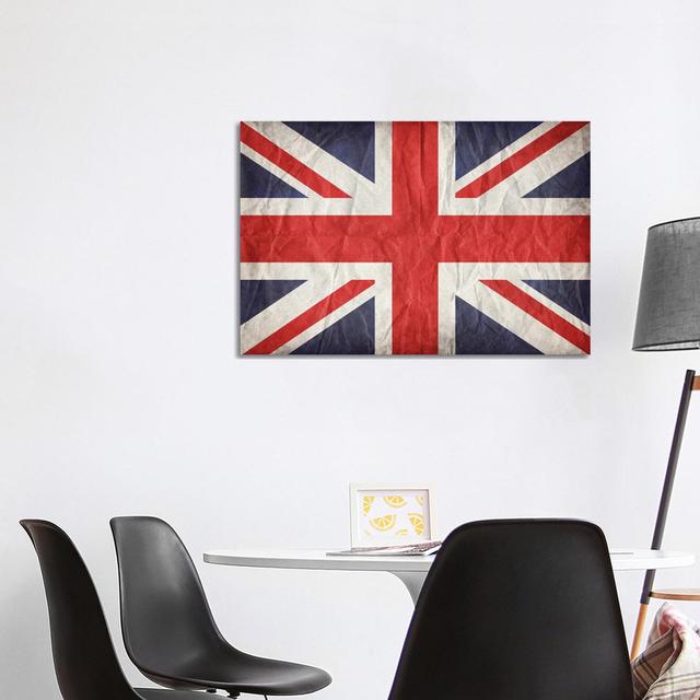 Vintage Style Union Jack by Jane Rix - Gallery-Wrapped Canvas Giclée on Canvas Latitude Vive Size: 66.04cm H x 101.6cm W x 3.81cm D, Format: Wrapped C on Productcaster.