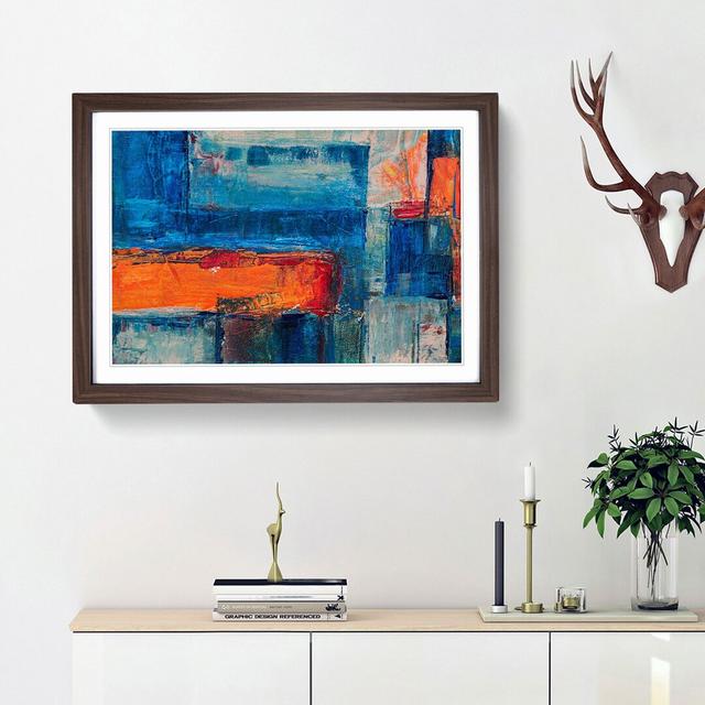 Abstract Art Painting Vol.214 by S.Johnson - Picture Frame Painting Print East Urban Home Frame Option: Walnut Framed, Size: 62cm H x 87cm W x 2cm D on Productcaster.