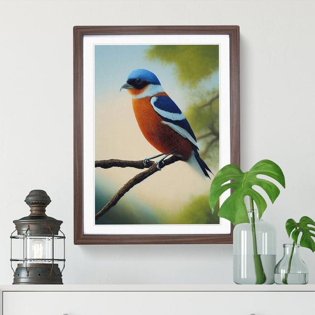 A Splendid Bird - Picture Frame Graphic Art 17 Stories Size: 64cm H x 46cm W x 2cm D, Frame Colour: Brown Framed on Productcaster.