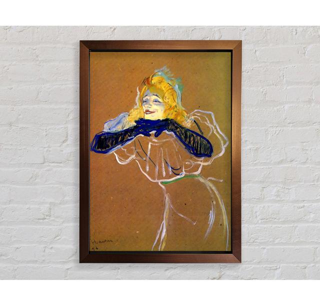 Yvette Guilbert Sings by Henri De Toulouse-Lautrec - Single Picture Frame Art Prints Rosalind Wheeler Size: 141.4cm H x 100cm W x 3.4cm D on Productcaster.