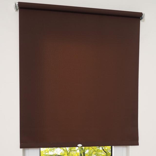 Blackout Blinds 17 Stories Size: 192cm x 180cm, Colour: Dark brown on Productcaster.