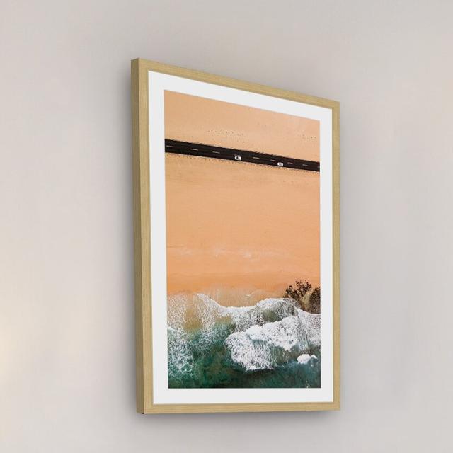 Driving Along the Beach by Karolis Janulis - Picture Frame Photograph Print on Paper East Urban Home Size: 61cm H x 41cm W x 3.81cm D on Productcaster.