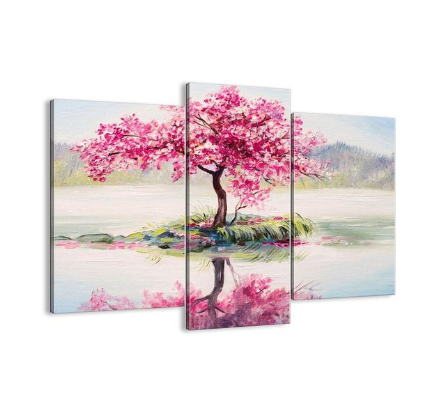 Spring Festival - 3 Piece Unframed Graphic Art Print Set on Canvas Brayden Studio Size: 100cm H x 130cm W x 1.8cm D on Productcaster.