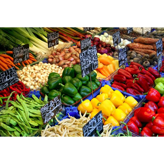 Assortment Vegetables by Evereve - Wrapped Canvas Print Brambly Cottage Size: 61cm H x 91cm W x 3.8cm D on Productcaster.