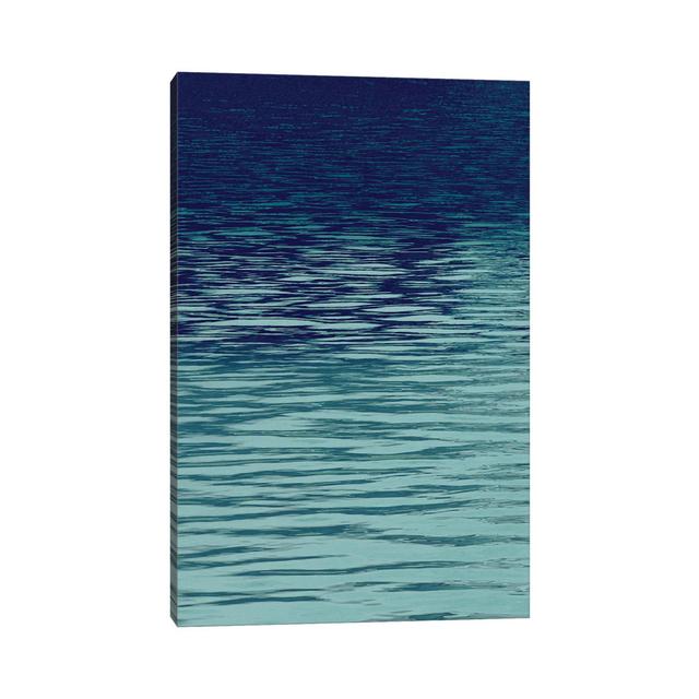 Ocean Current Blue I by Maggie Olsen - Wrapped Canvas Painting Latitude Run Size: 101.6cm H x 66.04cm W x 1.91cm D on Productcaster.