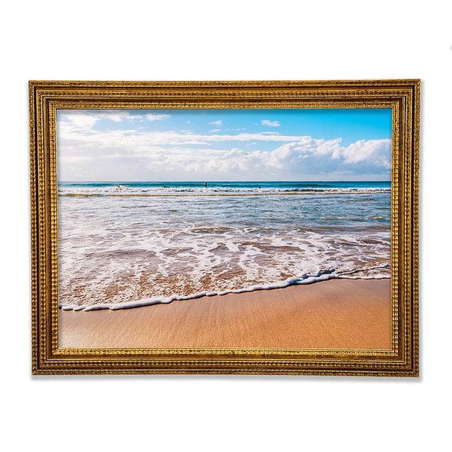 Beautiful Sandy Day At The Beach - Single Picture Frame Art Prints Highland Dunes Size: 59.1cm H x 84.1cm W x 3cm D on Productcaster.