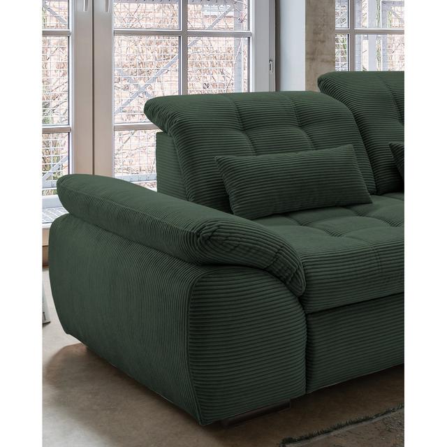 Ecksofa Beyonka Brayden Studio Polsterfarbe: Grün, Orientierung: Rechts ausgerichtet on Productcaster.