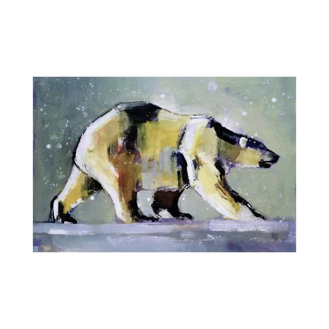 Ice Bear by Mark Adlington - Wrapped Canvas Graphic Art Alpen Home Size: 66.04cm H x 101.6cm W x 3.81cm D on Productcaster.