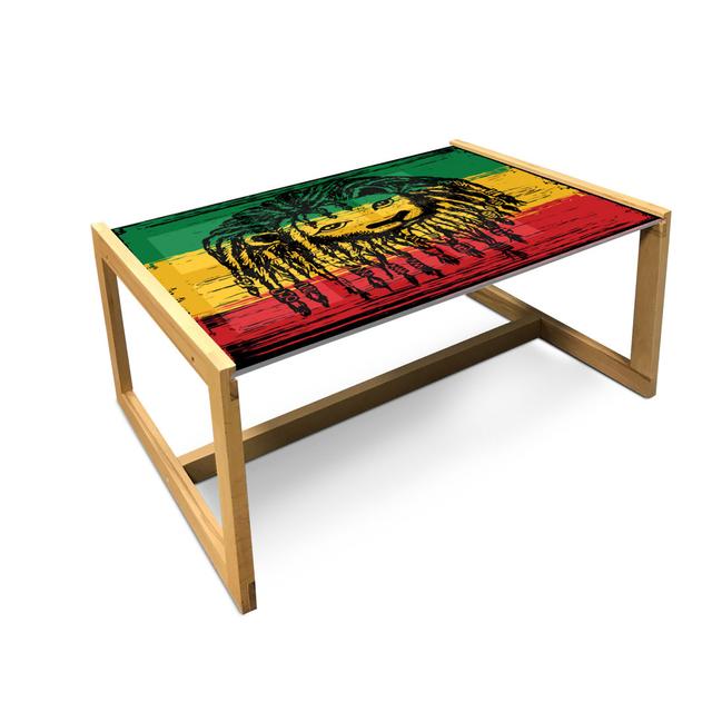 Jaason Trestle Coffee Table East Urban Home Size: 40cm H x 91cm W x 62cm D on Productcaster.