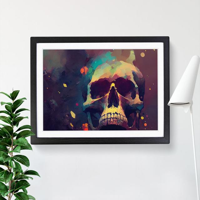 Skull Art Vol.1 Abstract Happy Larry Frame Colour: Black Framed, Size: 46cm H x 64cm W x 2cm D on Productcaster.