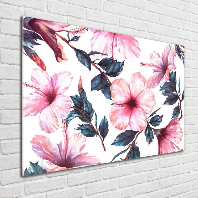 Hibiscus Flowers - Unframed Art Prints on Glass Bay Isle Home on Productcaster.