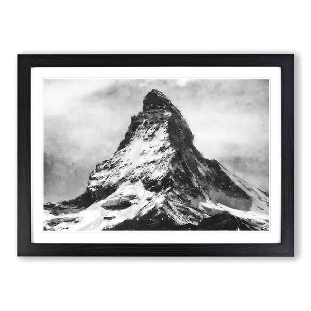 Matterhorn Mountain Vol.1 - Picture Frame Graphic Art East Urban Home Frame Option: Black Framed, Size: 36cm H x 48cm W x 2cm D on Productcaster.