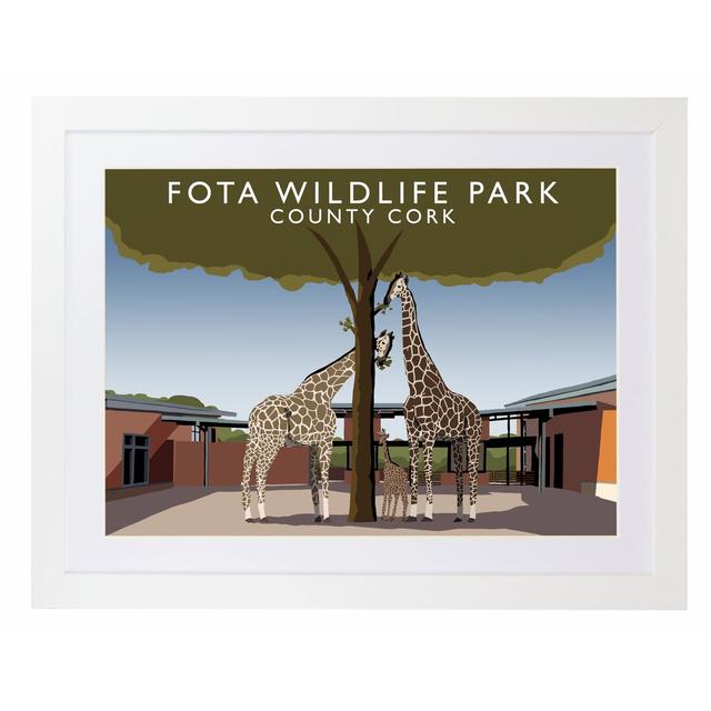 Fota Wildlife Park by Richard O'Neil - Print East Urban Home Size: 44 cm H x 54 cm W x 2.2 cm D, Format: White Wood Frame on Productcaster.