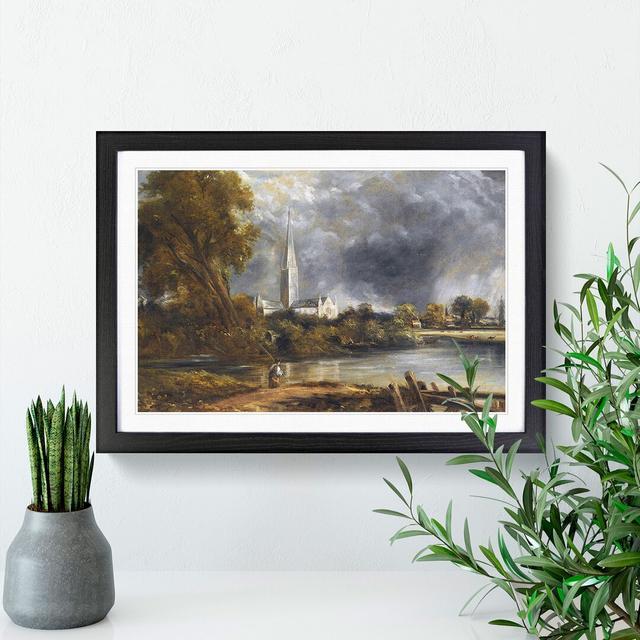 Salisbury Cathedral Vol.2 by John Constable - Picture Frame Painting East Urban Home Size: 36cm H x 48cm W x 2cm D, Frame Option: Black Framed on Productcaster.