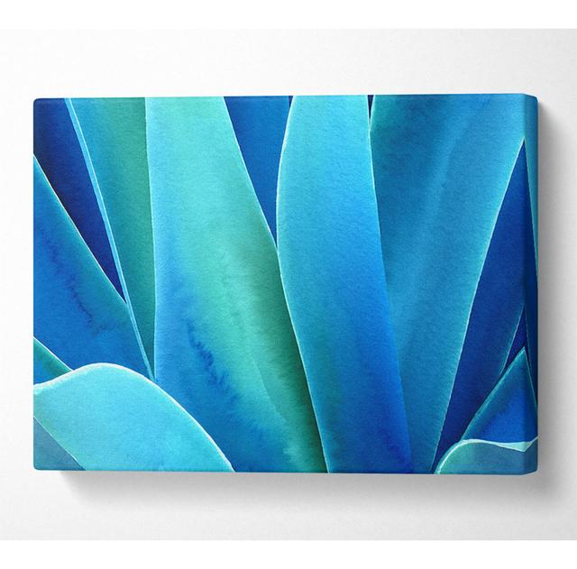 Jungle Leaves - Wrapped Canvas Art Prints Latitude Run Size: 50.8cm H x 81.3cm W x 10cm D on Productcaster.