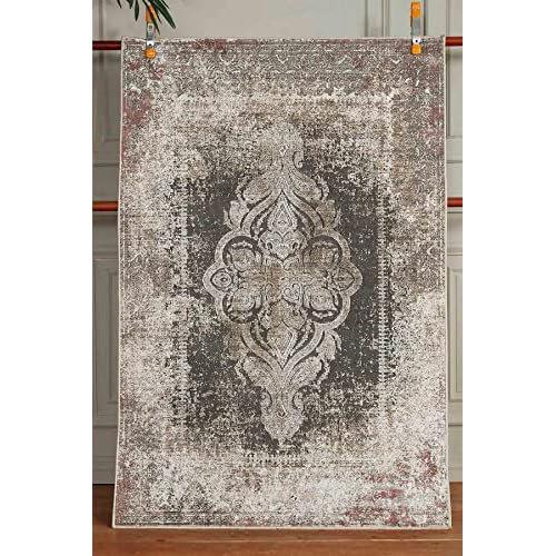 Grey Aged classic Soft Machine Washable Stain hf_WOOKECE1211 Ivy Bronx Rug Size: Rectangle 140 x 220cm on Productcaster.