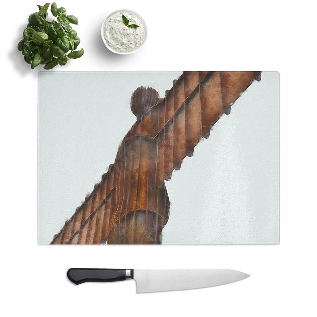 Tempered Glass the Angel of the North in Gateshead Chopping Board East Urban Home Size: 20 cm x 28.5 cm on Productcaster.