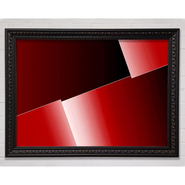 Half Cut Red Framed Print Bright Star Size: 29.7cm H x 42cm W on Productcaster.