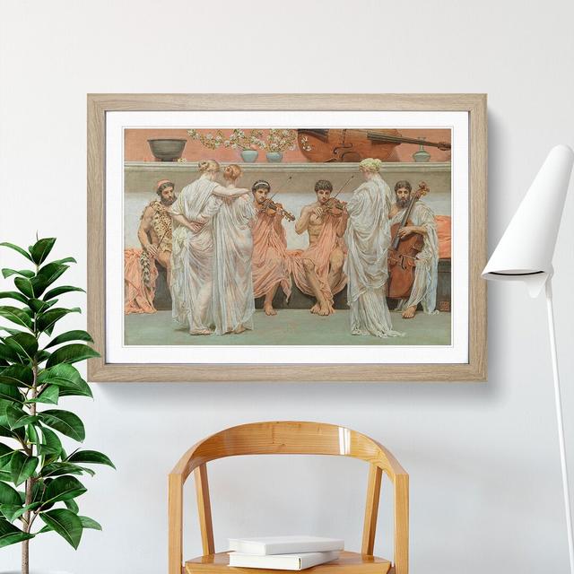 A Quartet by Lawrence Alma-Tadema - Picture Frame Painting East Urban Home Size: 36cm H x 48cm W x 2cm D, Frame Option: Oak Framed on Productcaster.