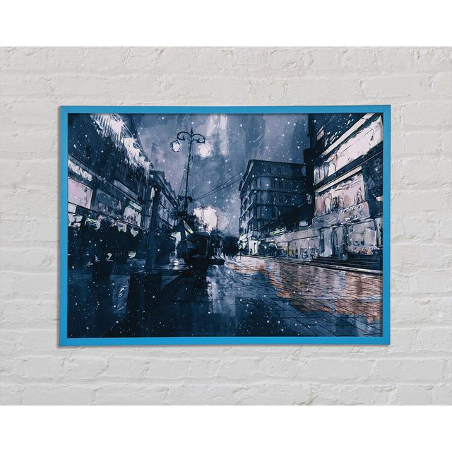 The Night Darkened Street - Single Picture Frame Art Prints Ophelia & Co. Size: 42cm H x 59.7cm W x 2cm D on Productcaster.