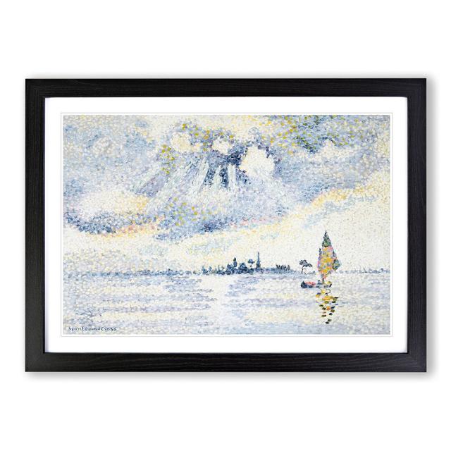 Sunset on the Lagoon by Henri-Edmond Cross - Picture Frame Painting East Urban Home Frame Option: Black Framed, Size: 27cm H x 36cm W x 2cm D on Productcaster.