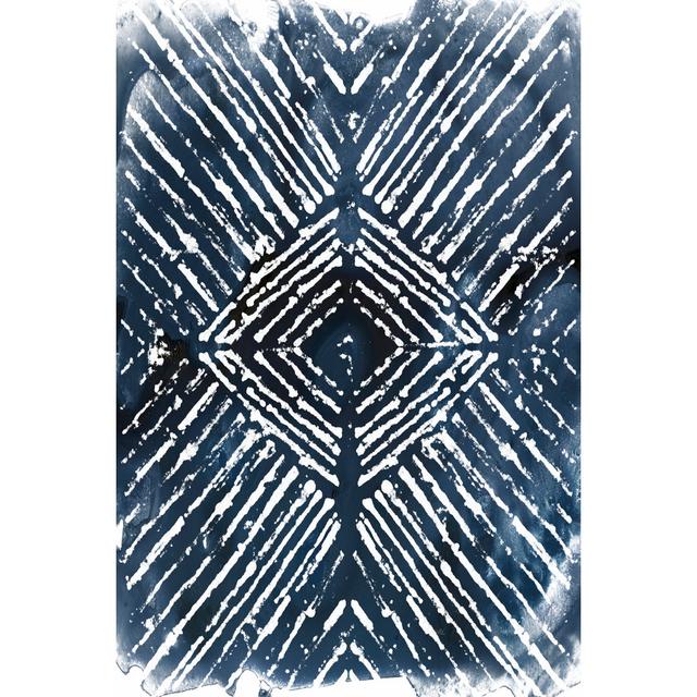 Indigo Ink Motif IV Ivy Bronx Size: 122cm H x 81cm W x 3.8cm D on Productcaster.