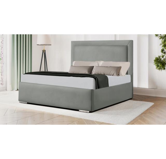 Ademide Bed Fairmont Park Colour: Chrome, Size: Small Double (4') on Productcaster.