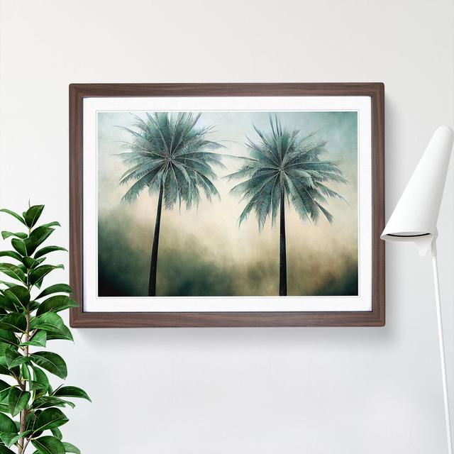 Fantastic Palm Trees - Picture Frame Graphic Art Bay Isle Home Size: 34cm H x 46cm W x 2cm D, Frame Colour: Walnut Framed on Productcaster.